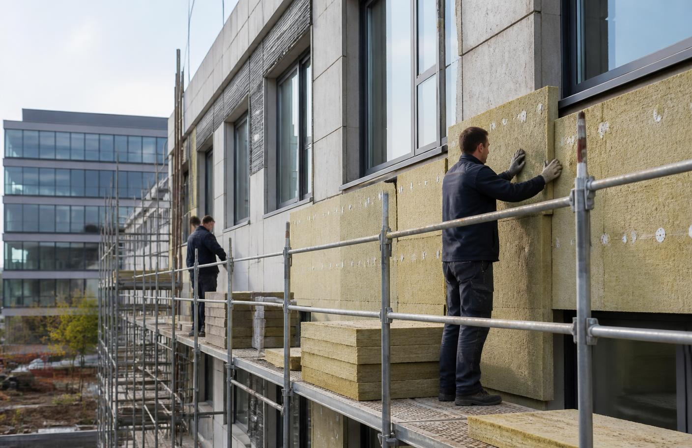 Fachgerechte Fassadendämmung an einem Bestandsgebäude